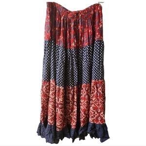 Lucia Lukken Broomskirts Tiered Bandana Skirt